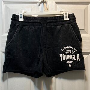 YoungLA Black Athletic Shorts